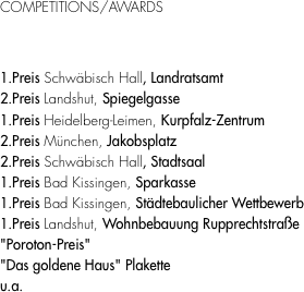 COMPETITIONS/AWARDS
